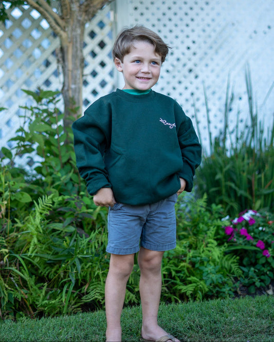 Youth Chalfonte Green Crewneck Sweatshirt